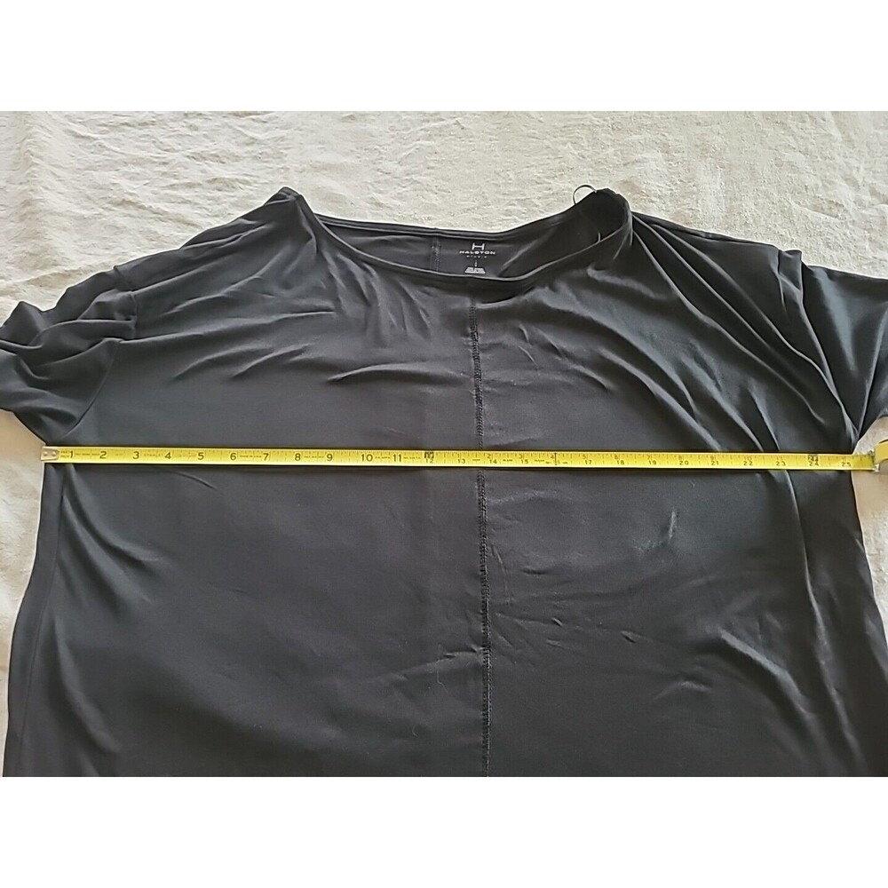 Halston Studio Women's Black Long Sleeve Top SIZE L NWT - Picture 12 of 12